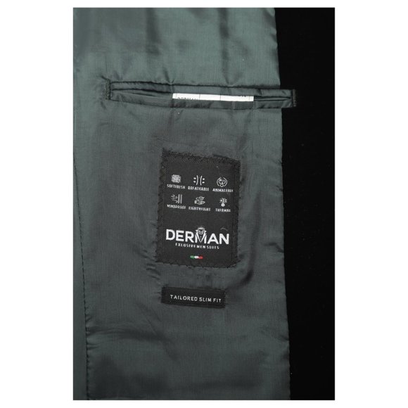 Derman Green Velvet Collar Silvery Tuxedo - Picture 6 of 6